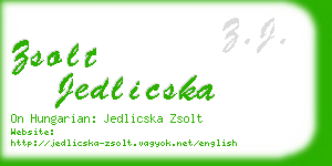 zsolt jedlicska business card